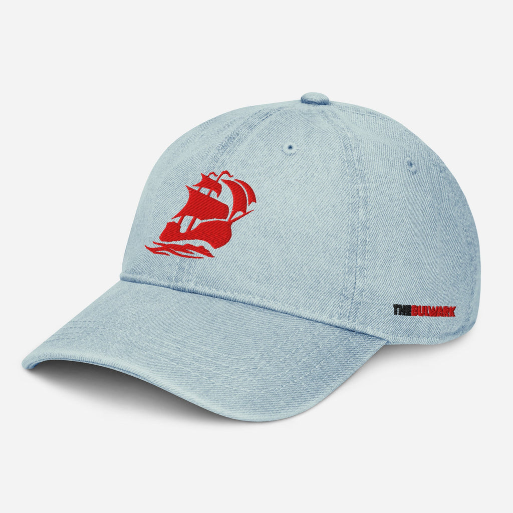 Baseball Cap, Light-wash Denim