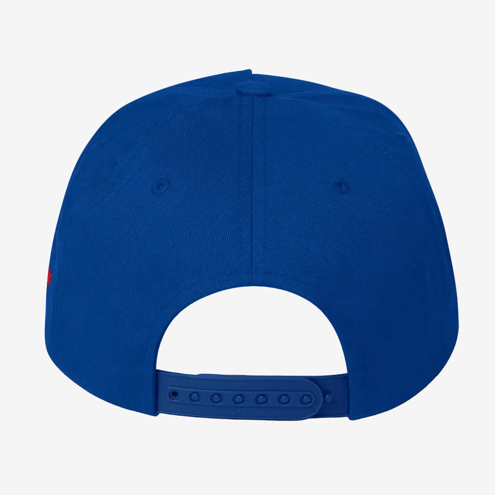 Flat Bill Snapback, Royal Blue