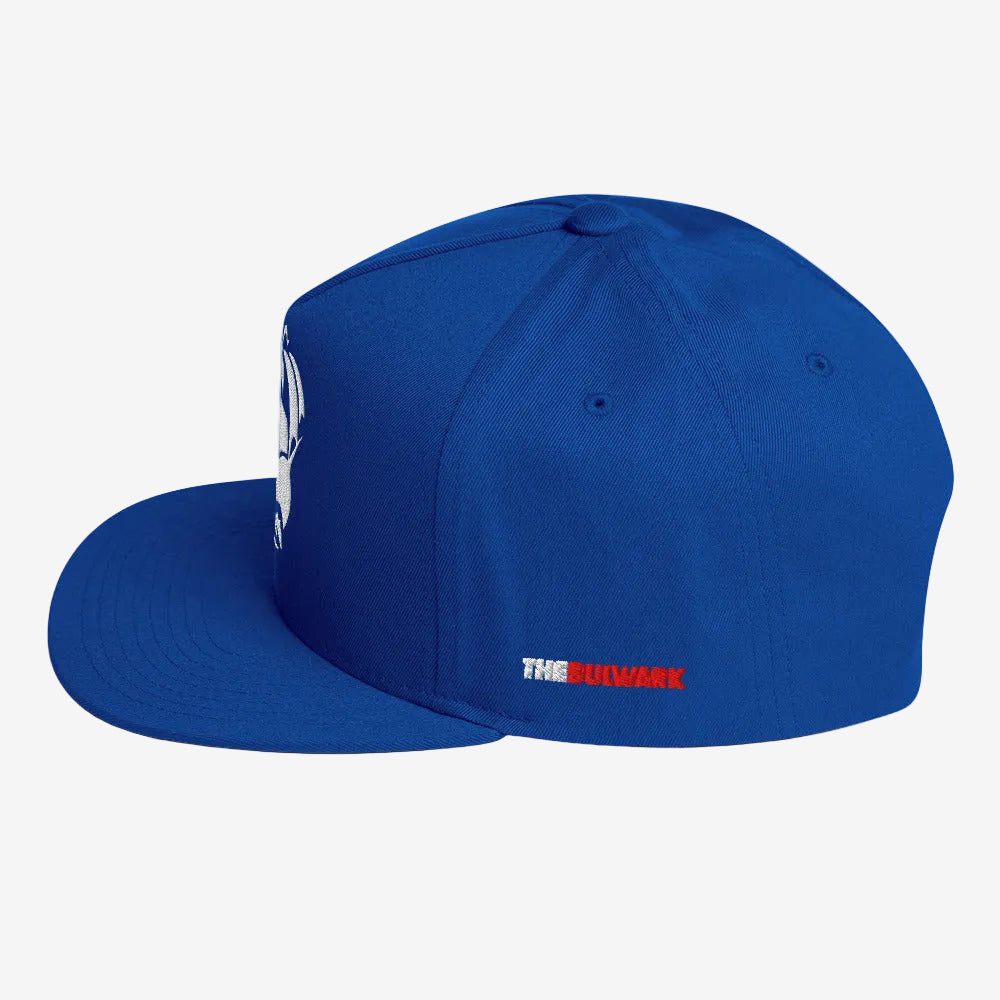 Flat Bill Snapback, Royal Blue
